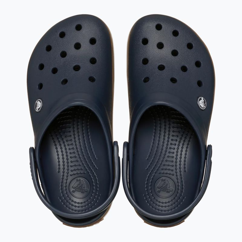 Badelatschen Crocs Crocband Gum navy 5