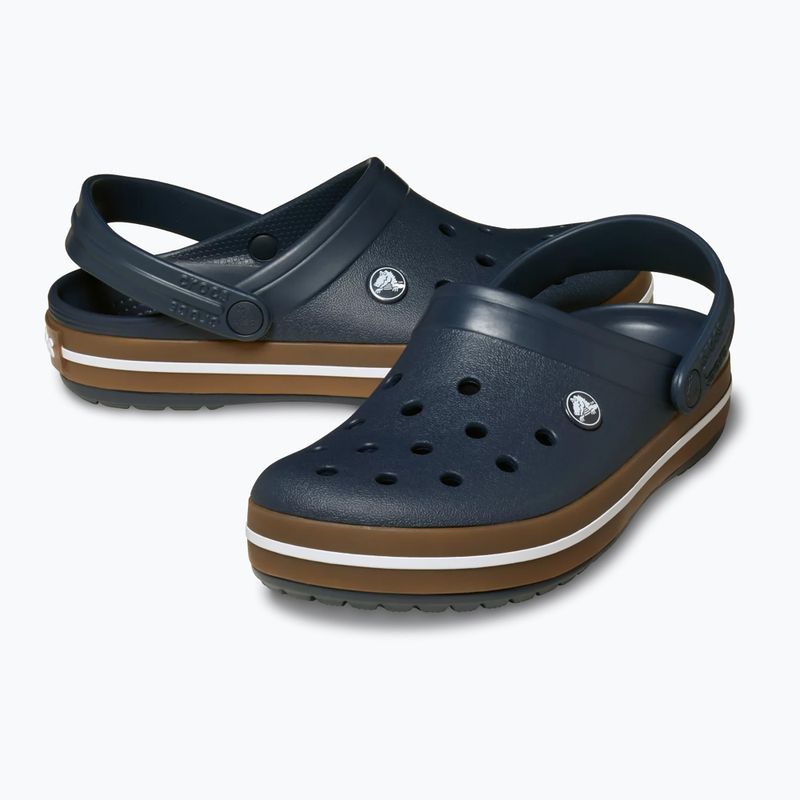 Badelatschen Crocs Crocband Gum navy 6