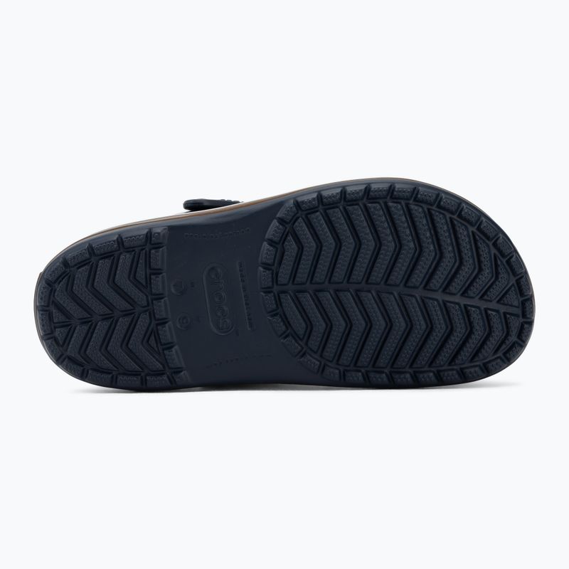 Badelatschen Crocs Crocband Gum navy 5