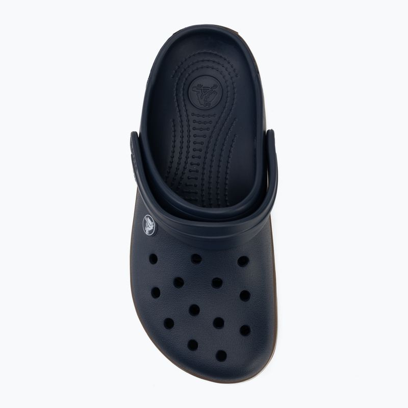 Badelatschen Crocs Crocband Gum navy 6