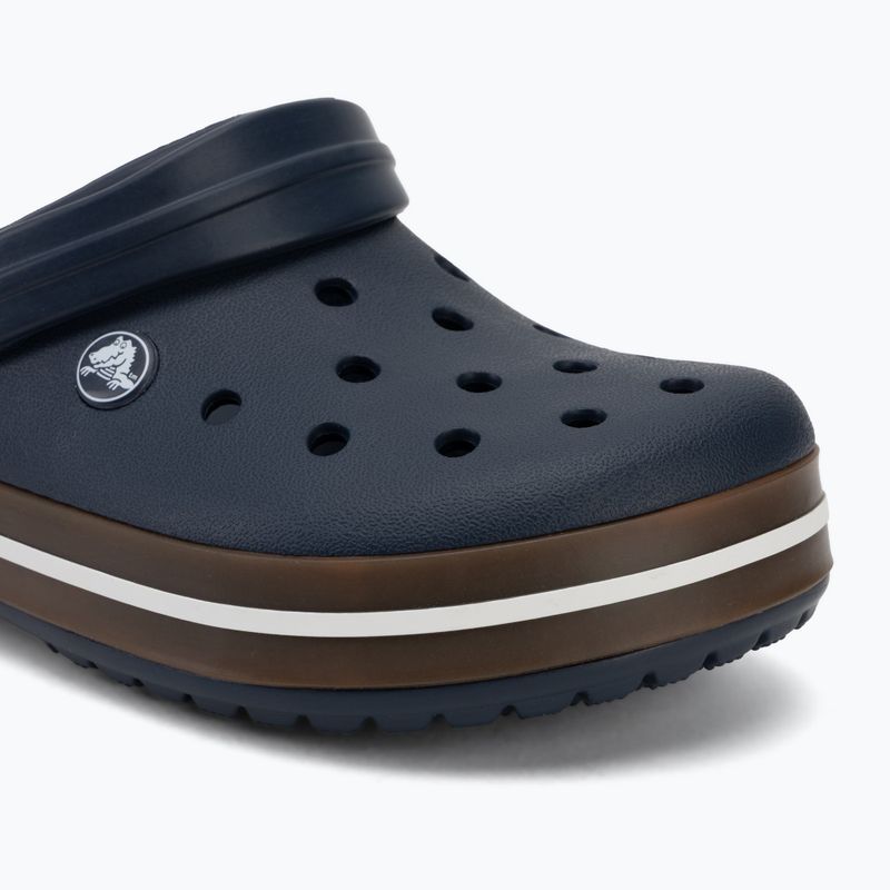 Badelatschen Crocs Crocband Gum navy 8