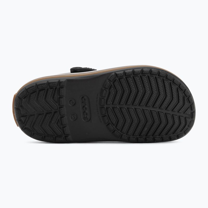 Kinder-Badelatschen Crocs Crocband Gum black 5