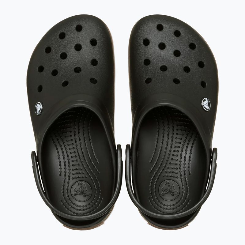 Kinder-Badelatschen Crocs Crocband Gum black 5