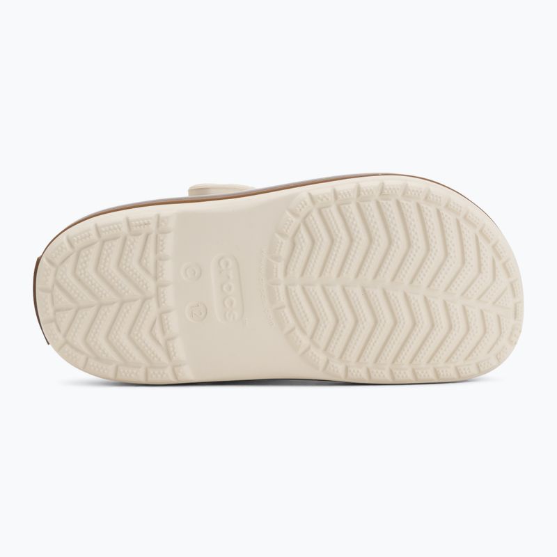 Kinder-Badelatschen Crocs Crocband Gum summit white 5