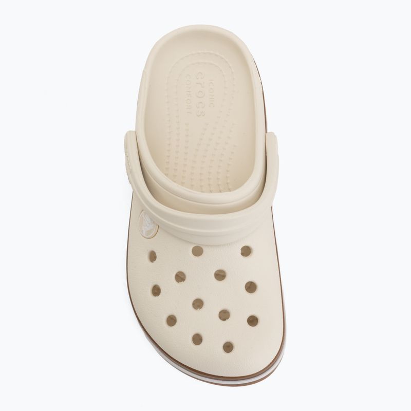 Kinder-Badelatschen Crocs Crocband Gum summit white 6