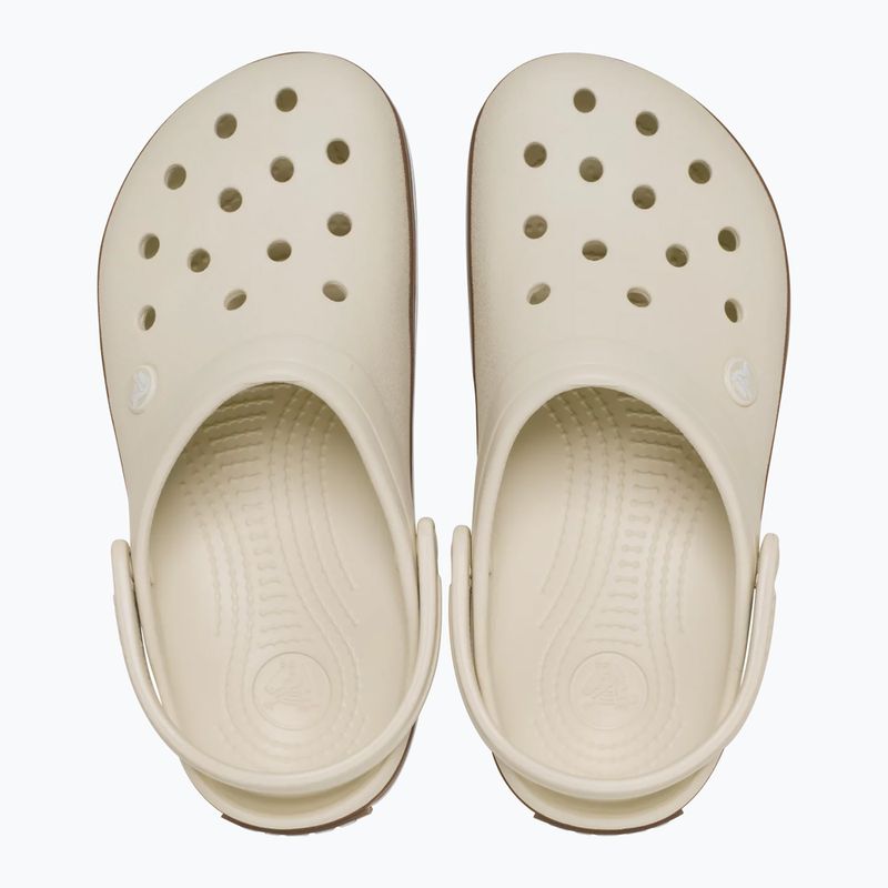 Kinder-Badelatschen Crocs Crocband Gum summit white 5