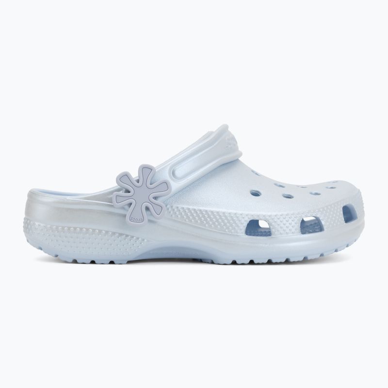 Kinder-Flip-Flops Crocs Classic Pearl Shine blue frost 3