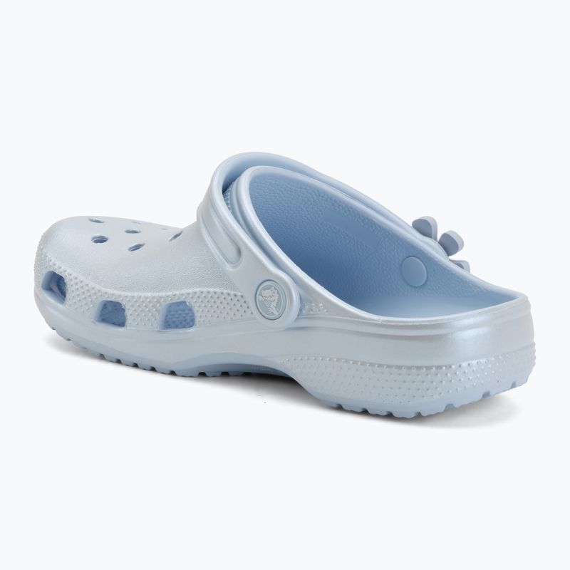 Kinder-Flip-Flops Crocs Classic Pearl Shine blue frost 4