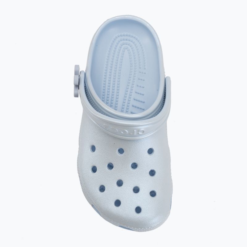Kinder-Flip-Flops Crocs Classic Pearl Shine blue frost 6