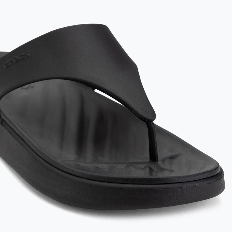 Damen Zehentrenner Crocs Getaway Triangle black 7