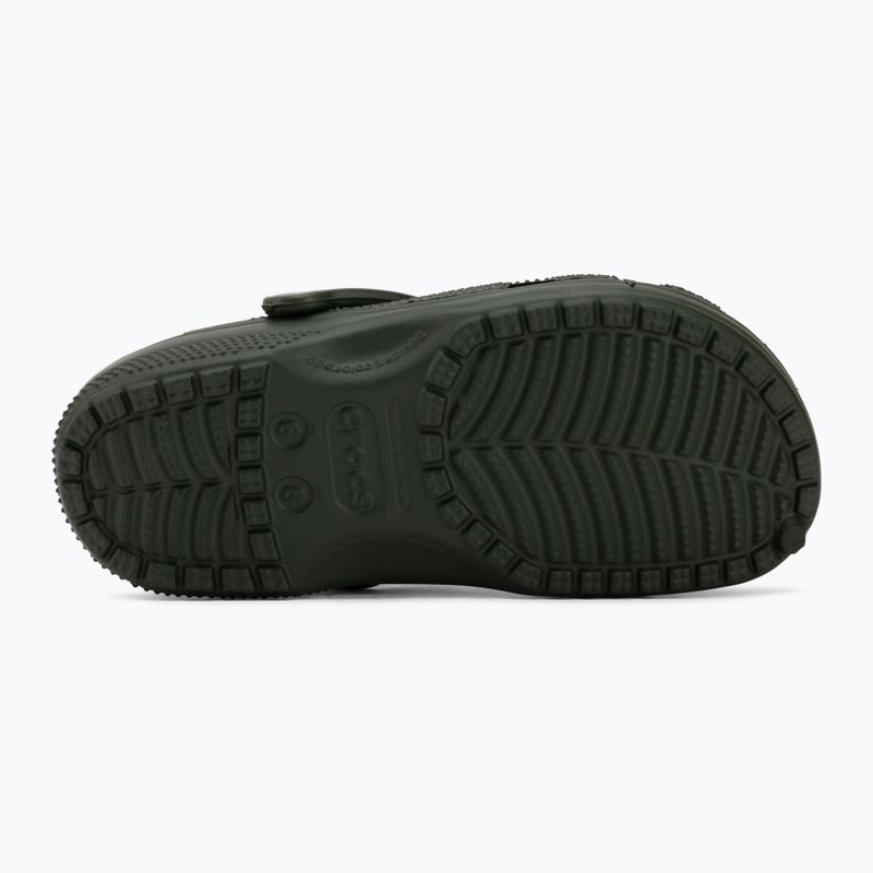 Badelatschen Crocs Classic army green 5