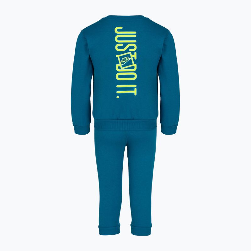 Kinder-Trainingsanzug Nike Sportswear Get With Me Lightweight Fleece green abyss 2