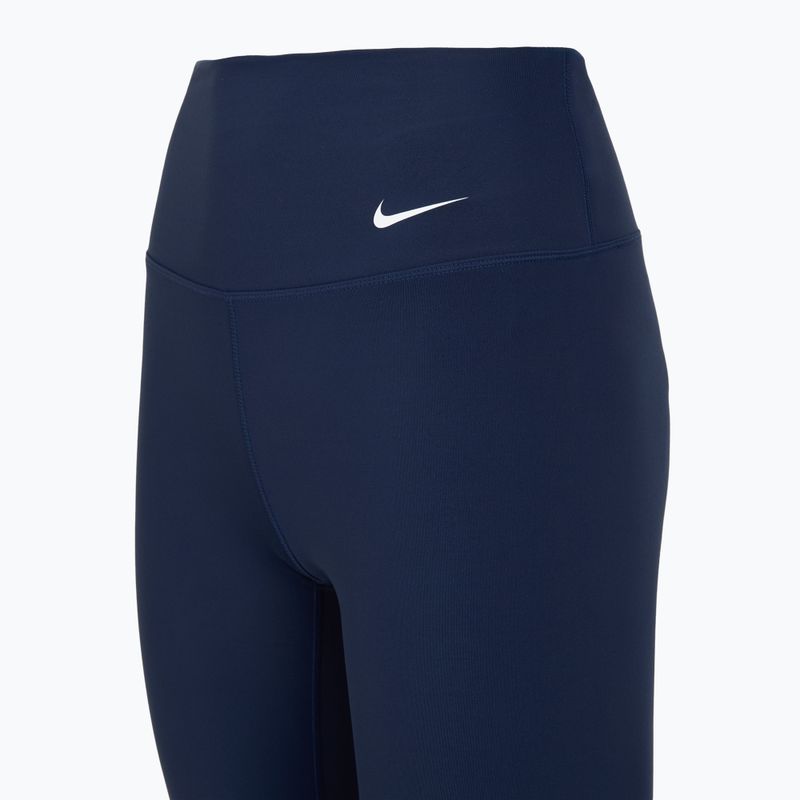 Damen Leggings Nike One High Waisted Capri midnight navy/weiß 10