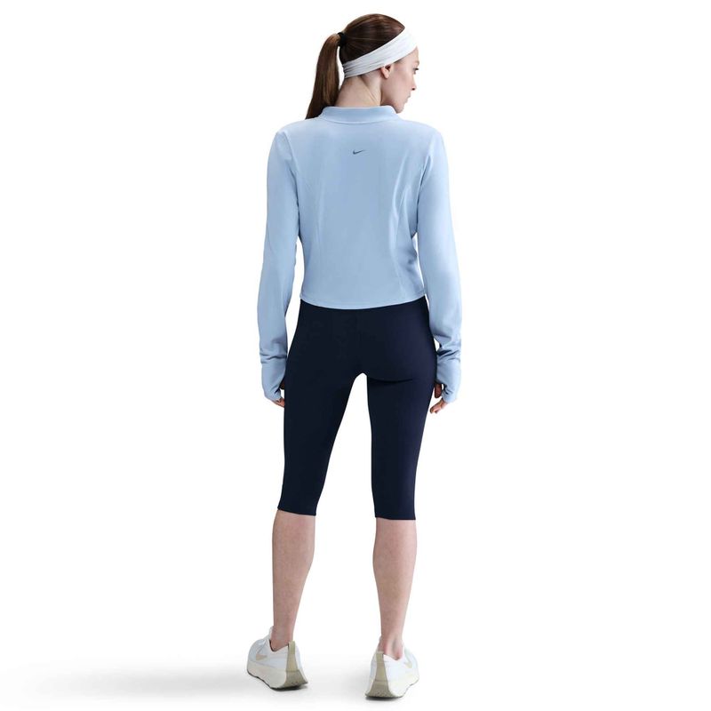 Damen Leggings Nike One High Waisted Capri midnight navy/weiß 3