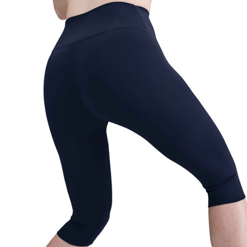 Damen Leggings Nike One High Waisted Capri midnight navy/weiß 5