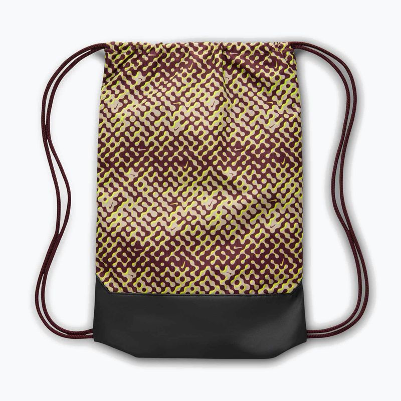 Turnbeutel Nike Brasilia 9.5 18 l Burgundy Crush/Black/Volt 2