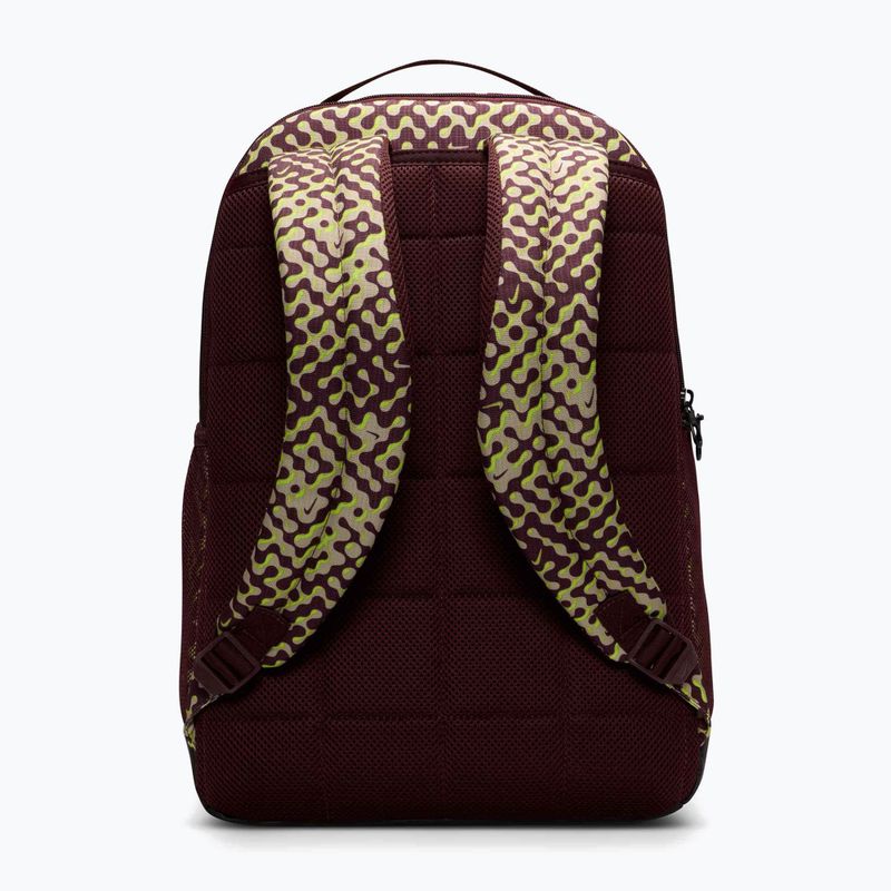 Trainingsrucksack Nike Brasilia 9.5 24 l burgundy crush/black/volt 3