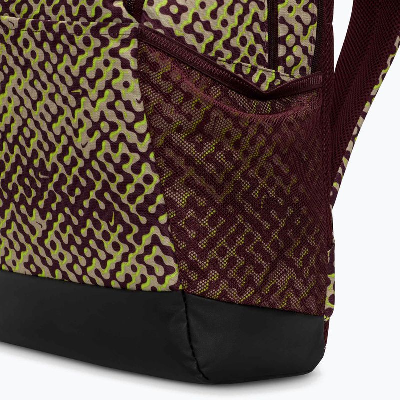 Trainingsrucksack Nike Brasilia 9.5 24 l burgundy crush/black/volt 7