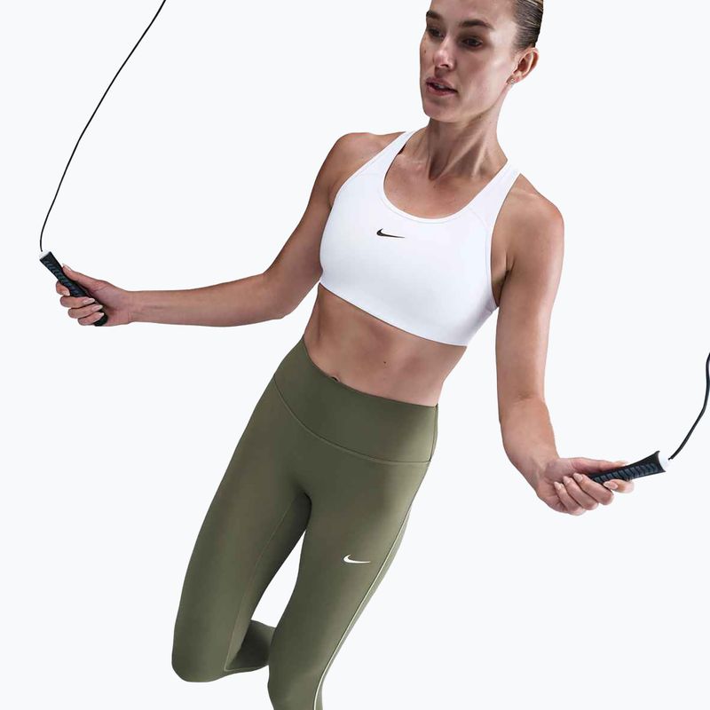 Damen-Leggings Nike One High-Waisted medium olive/white 5