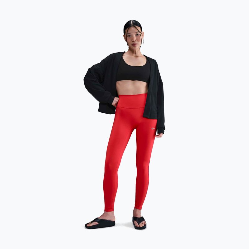 Damen-Leggings Nike One High-Waisted light crimson/black 2