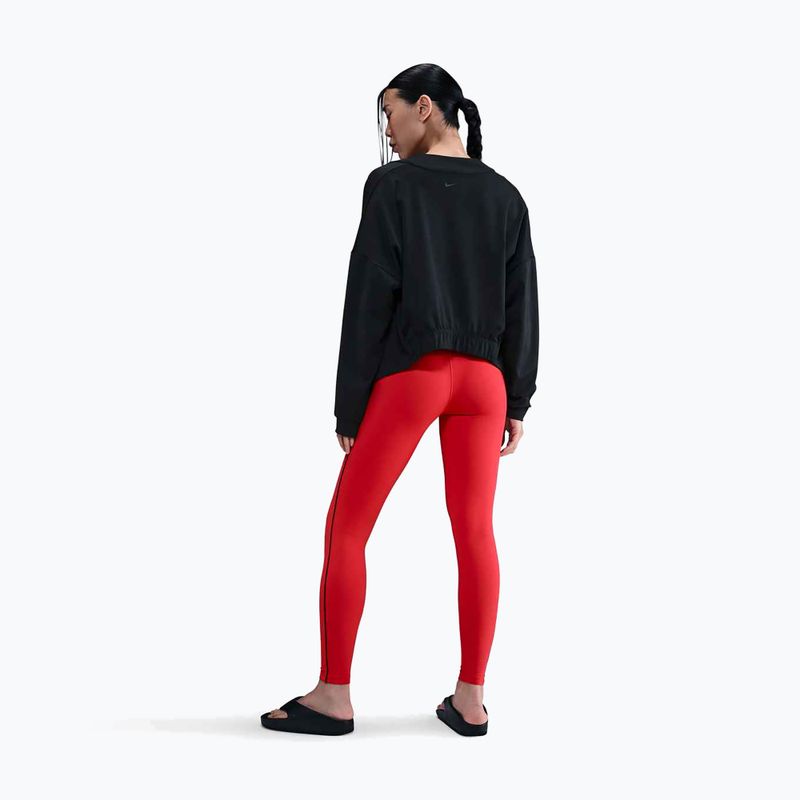 Damen-Leggings Nike One High-Waisted light crimson/black 3