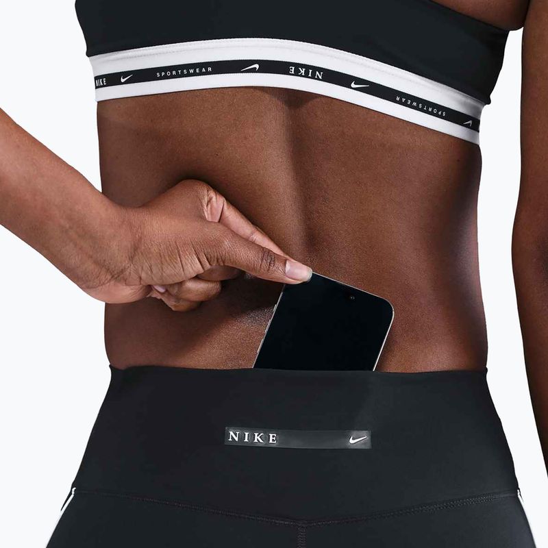 Damen Biker-Shorts Nike One Dri-Fit Biker 5" black/white 7