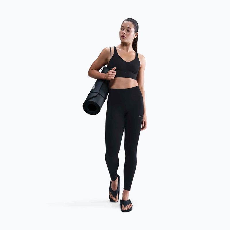 Damen-Leggings Nike One High-Waisted black/white 2
