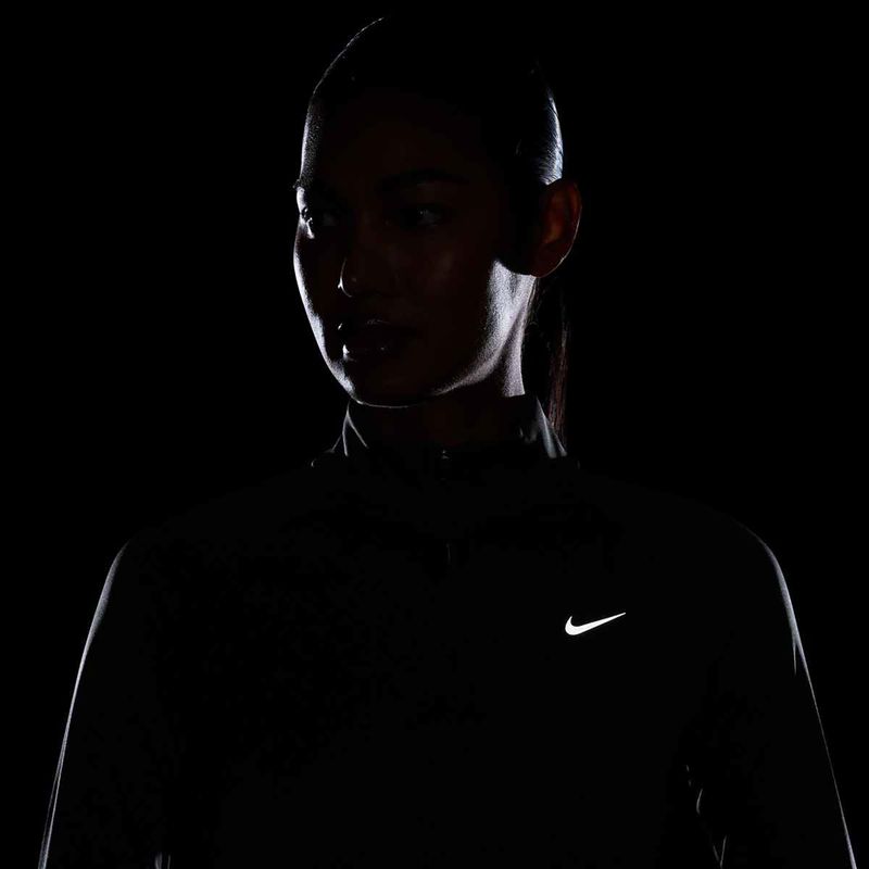 Nike Tempo Dri-Fit 1 / 4 Zip Damen Lauf Sweatshirt schwarz 4