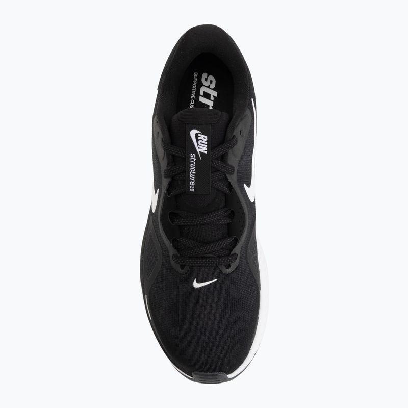 Herren-Laufschuhe Nike Structure 26 Wide black/wolf grey/metallic silver/white 5
