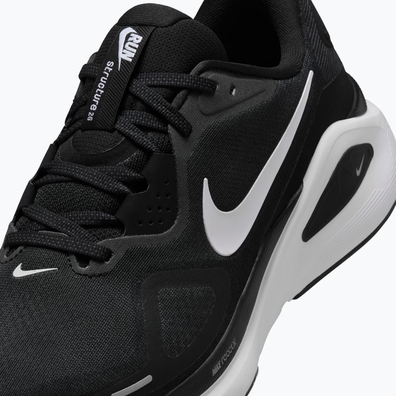 Herren-Laufschuhe Nike Structure 26 Wide black/wolf grey/metallic silver/white 5