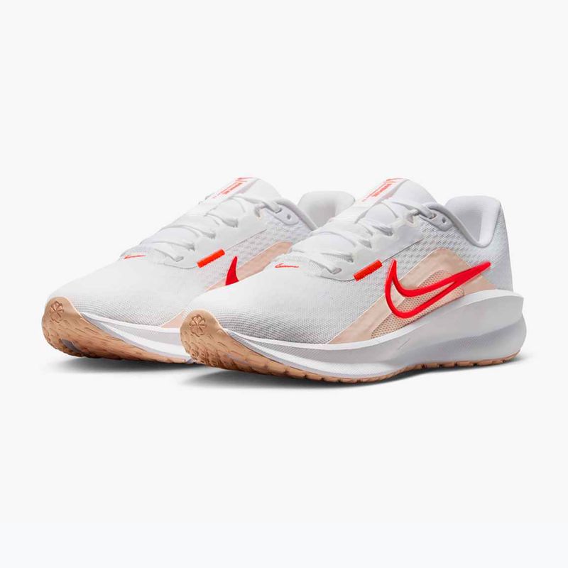 Nike Downshifter 13 Damen Laufschuhe Astronomisch Weiß / Helles Karminrot / Gewaschene Koralle 10