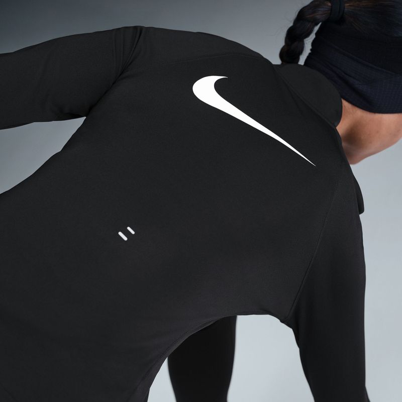 Damen-Lauf-Langarmshirt Nike Tempo Swoosh Run Dri-Fit 1/4-Zip black/white 5