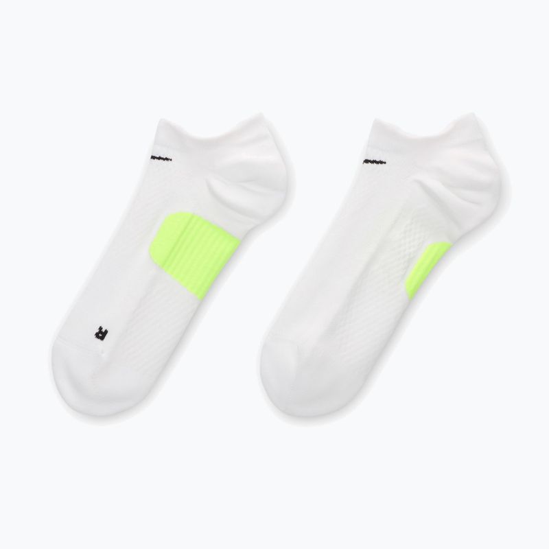 Socken Nike Running Midweight No-Show white/volt/black 2