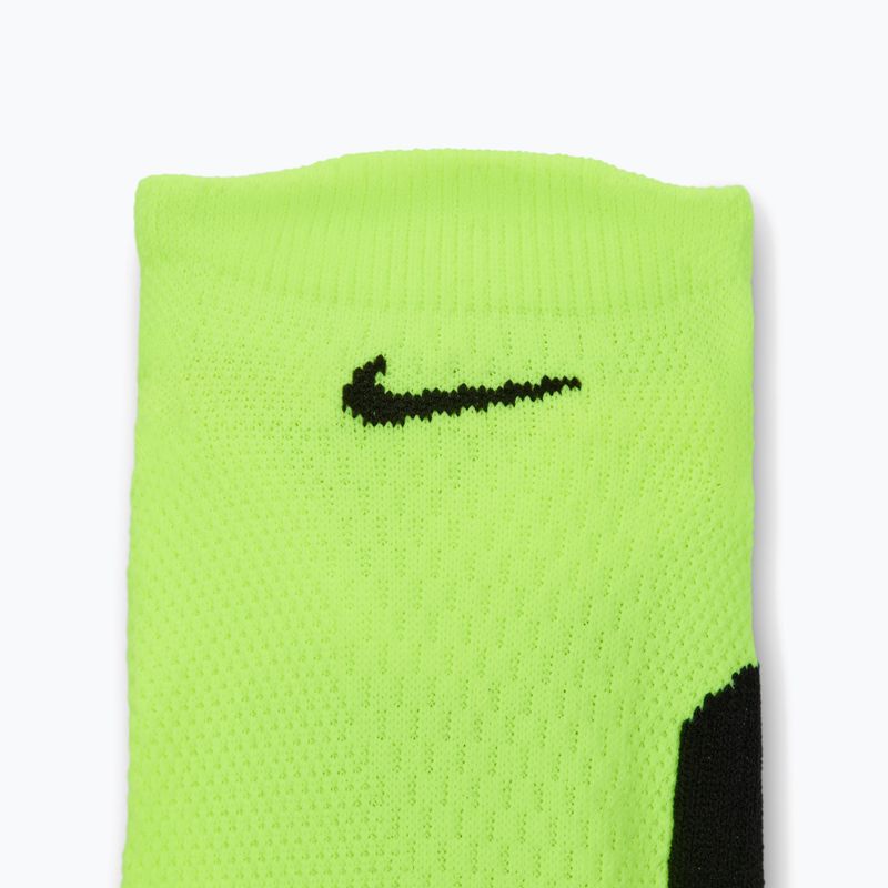 Socken Nike Running Midweight No-Show Volt/black/black 4