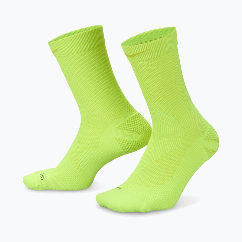 Nike Running Lightweight Crew Socken volt/bright cactus/black/bright cactus