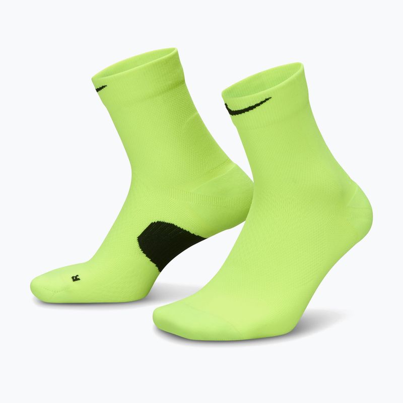 Socken Nike Running Midweight Micro Crew volt/black/black