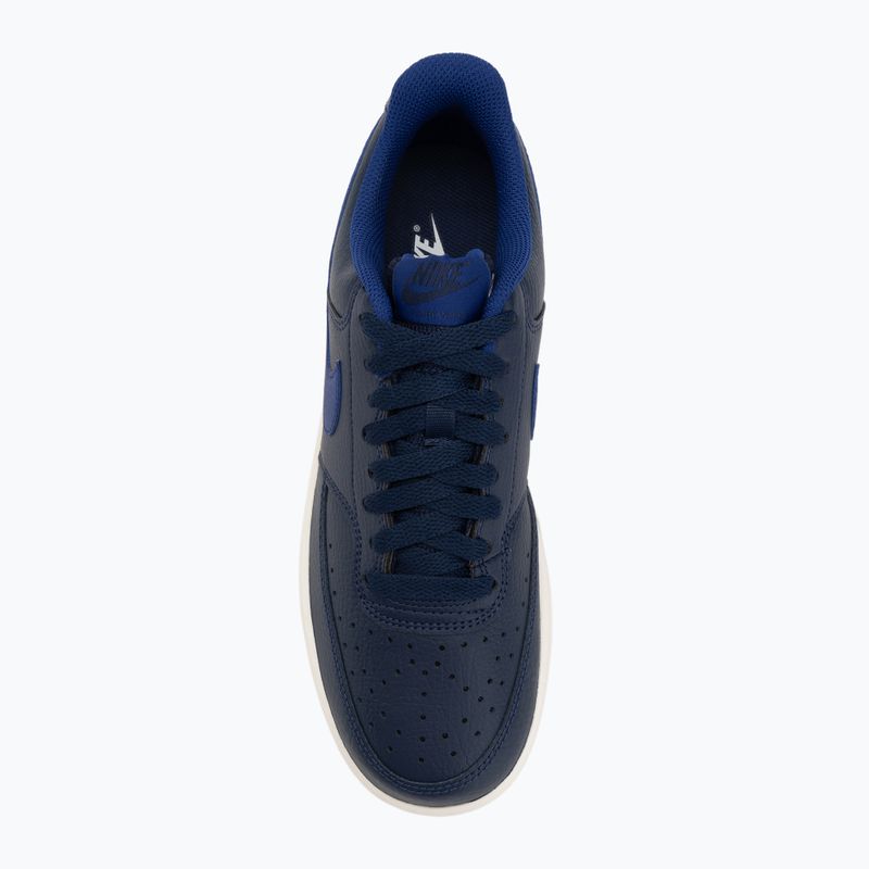 Herren Nike Court Vision Low Mitternachtsmarine/Tief Königsblau/Segel Schuhe 5