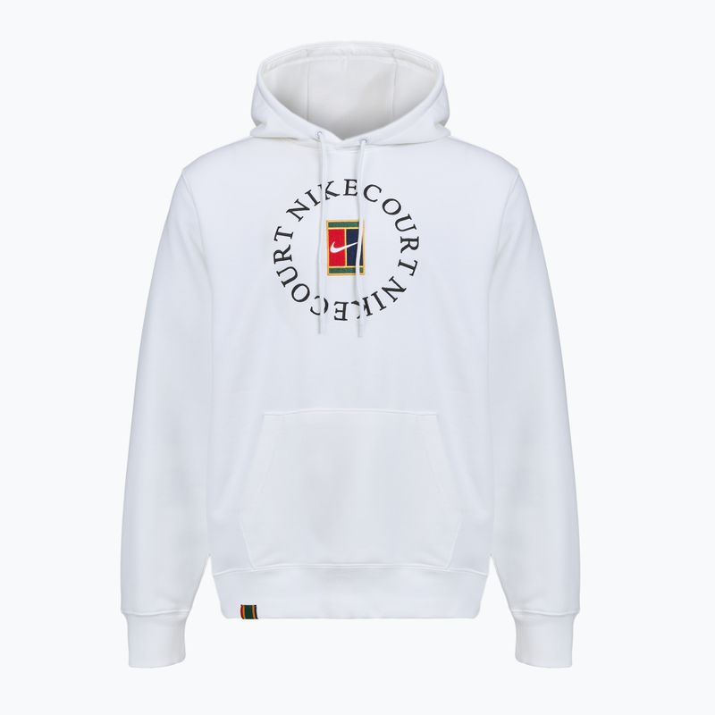 Herren Tennis-Hoodie Nike Court Dri-Fit Heritage French Terry Hoodie white/black 7