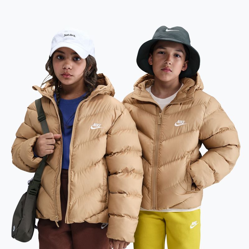 Gefütterte Kinderjacke Nike Sportswear All Day Play hemp/white