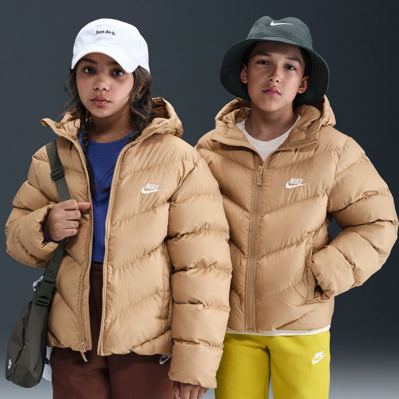 Gefütterte Kinderjacke Nike Sportswear All Day Play hemp/white 8