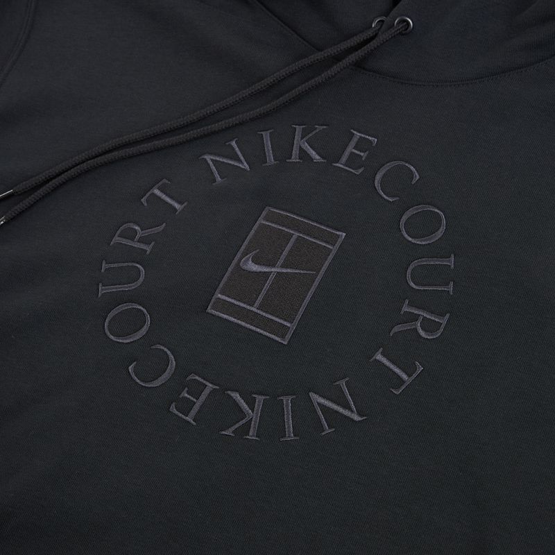 Herren-Tennis-Hoodie Nike Court Dri-Fit Heritage French Terry Hoodie black/anthracite 8