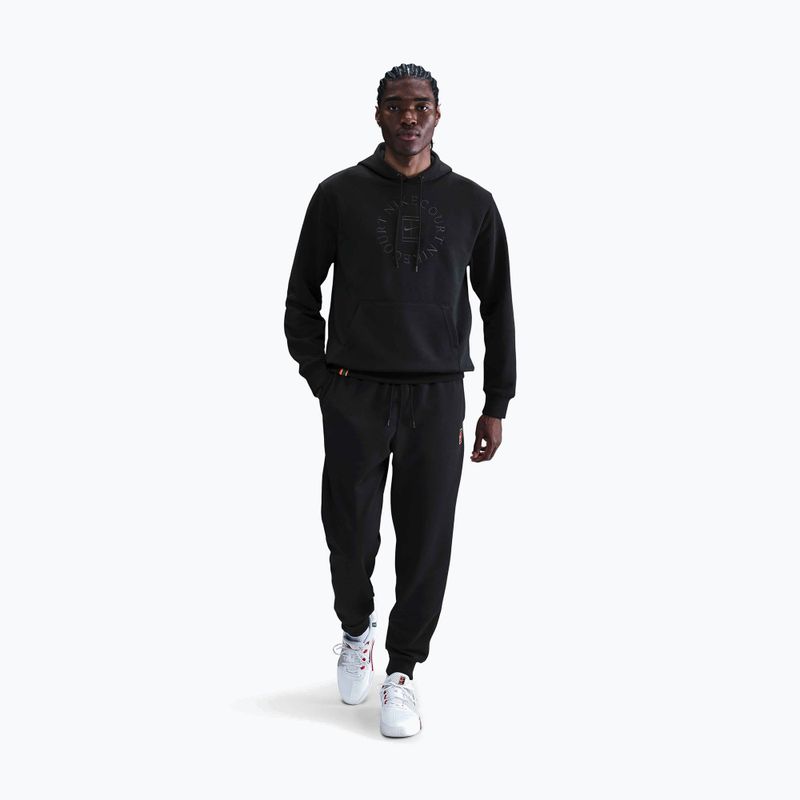 Herren-Tennis-Hoodie Nike Court Dri-Fit Heritage French Terry Hoodie black/anthracite 2
