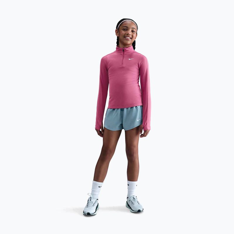 Kinder Trainings-Longsleeve Nike Dri-Fit 1/4 Zip sweet beet/white 2
