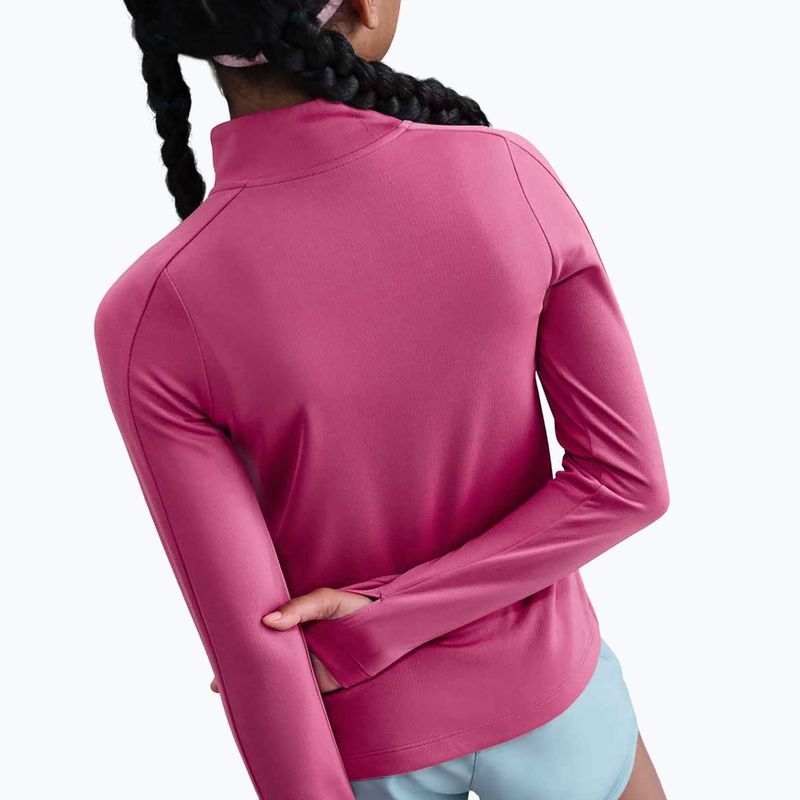 Kinder Trainings-Longsleeve Nike Dri-Fit 1/4 Zip sweet beet/white 5