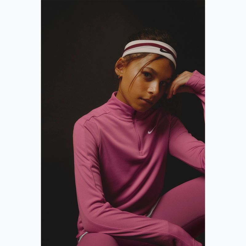 Kinder Trainings-Longsleeve Nike Dri-Fit 1/4 Zip sweet beet/white 7