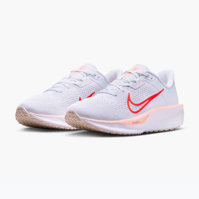 Nike Quest 6 Damen Laufschuhe Weiß / Helles Karminrot / Gewaschene Koralle 3