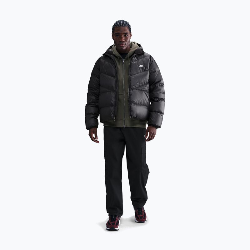 Herren-Daunenjacke Nike Windrunner black/black/white 2