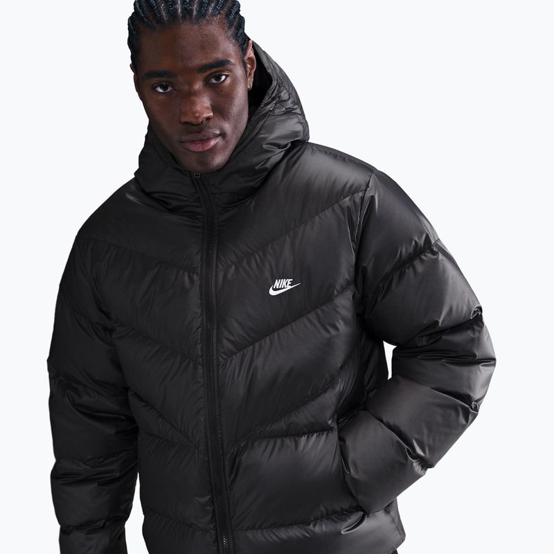 Herren-Daunenjacke Nike Windrunner black/black/white 4