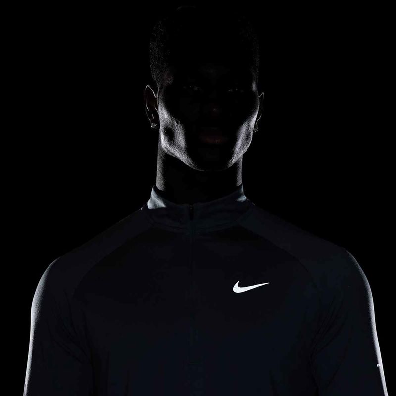 Herren Nike Stride 1/4 Zip Dri-Fit Welt Indigo Lauf Sweatshirt 6