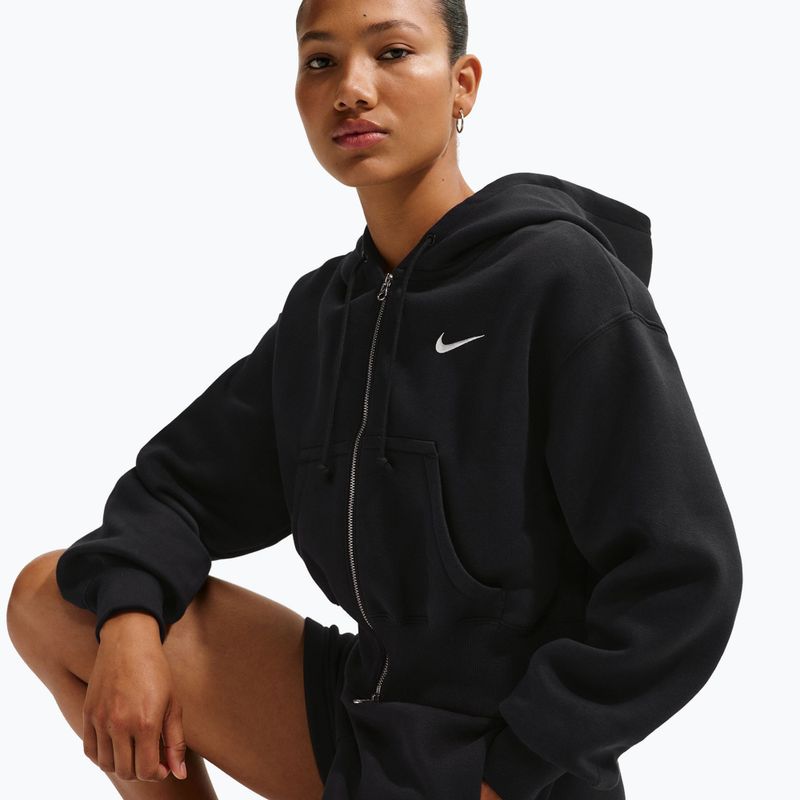 Damenpullover  Nike Sportswear Phoenix Fleece Loose Full-Zip black/sail 4